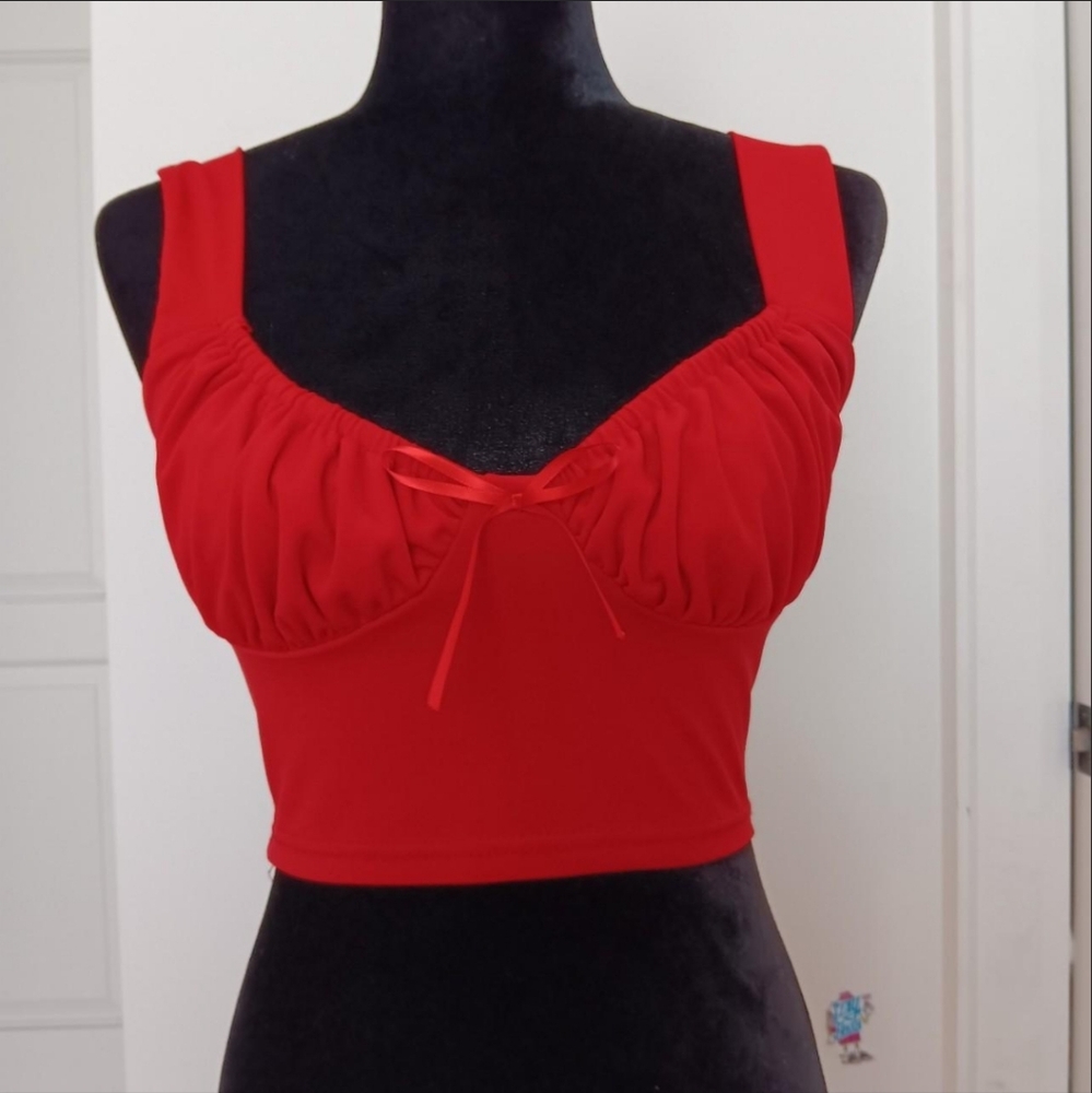 Red milkmaid tank ❤️